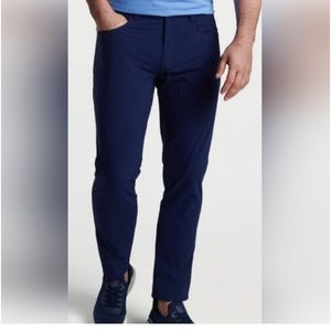 Peter Millar Crown Crafted Performance Navy Golf Hiking Pants Size 33x30.